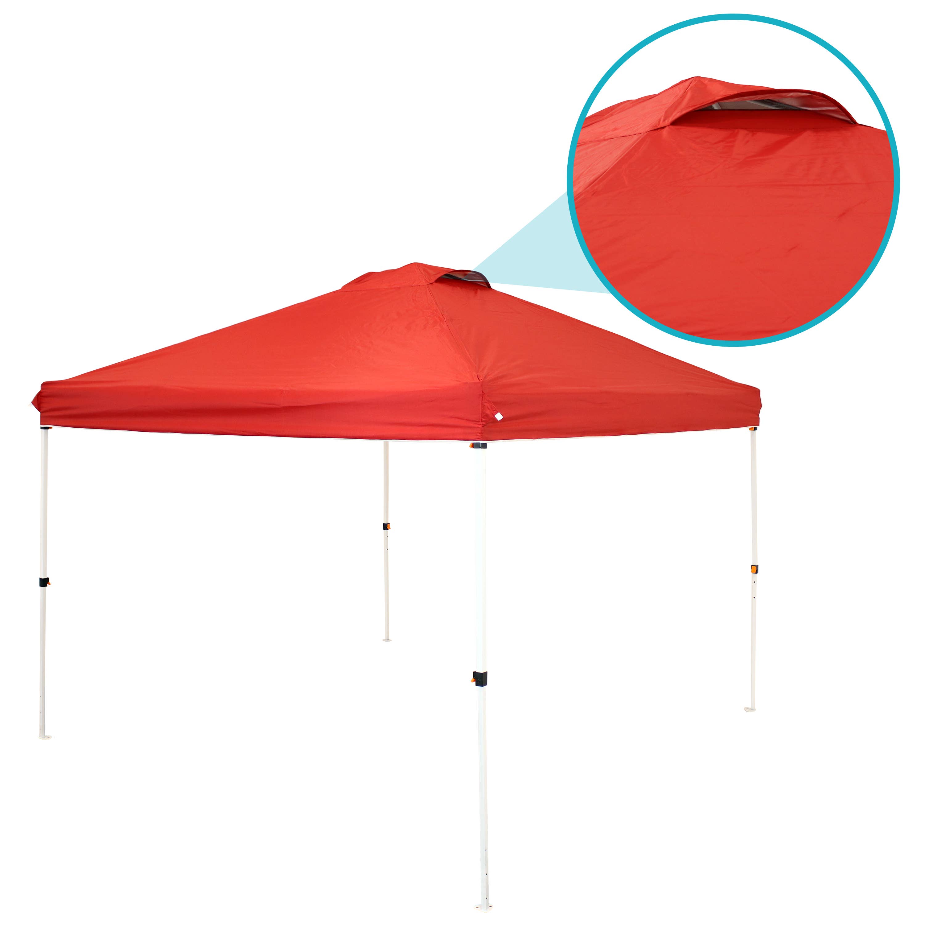 Sunnydaze Decor - Wholesale Sports & Outdoor - Premium Pop-Up Canopy with Sandbags - 12 ft x 12 ft - Red8