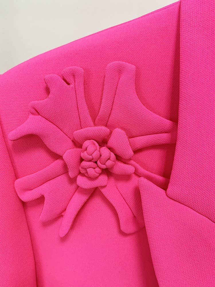 Productseeker - Wholesale Blazer - Women's - BL0127 Handmade 3D Floral Embellished Double-Breasted Blazer7