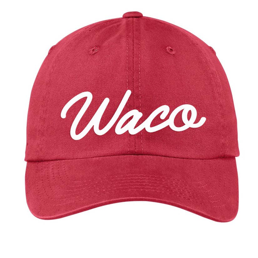 Frankie Jean - Vente Casquette de baseball – unisexe - Casquette de baseball Waco Cursive0
