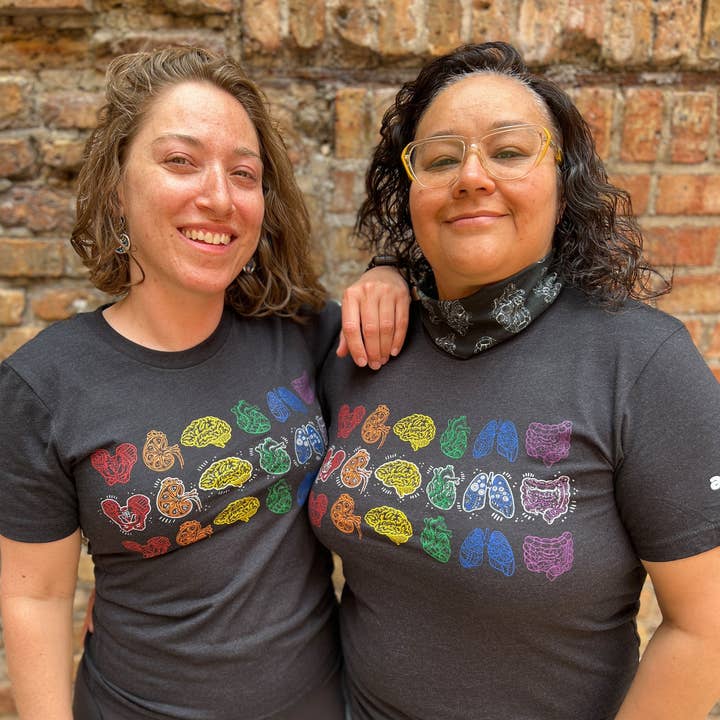 Pride Rainbow Mini Organs Unisex T.Shirt for wholesale by Artery Ink