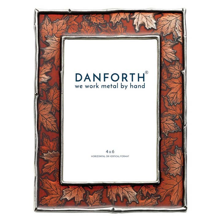 Maple Leaf / Autumn 4x6 Frame for wholesale by Danforth Pewter