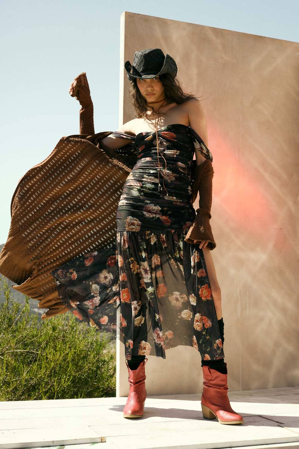 Promesa USA – Engroshandel Cardigan - Dame – Pointelle ribstrikket cardigan med trompetærmer2