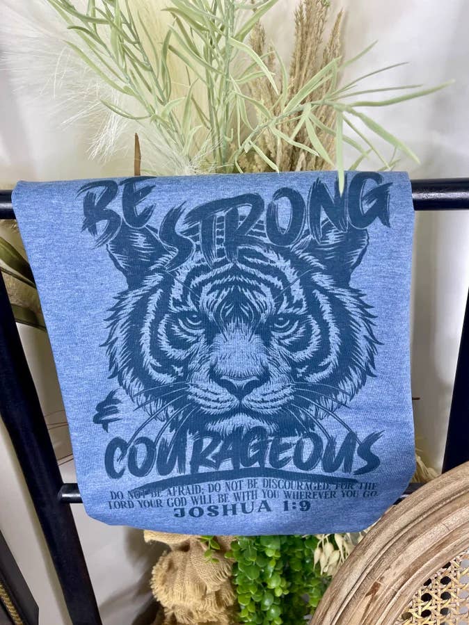 Be Strong & Courageous (Gildan Softstyle Tee) for wholesale on Faire0