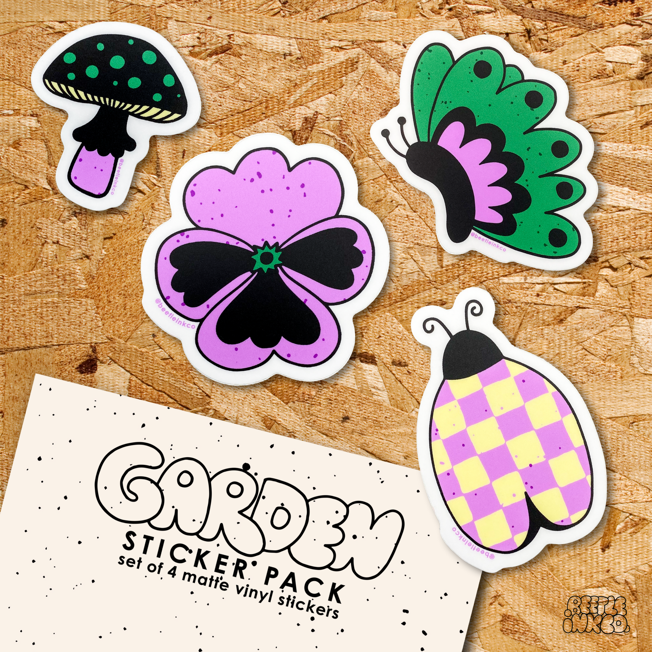 Beetle Ink Co. - Wholesale Sticker - Freaky Beetle Vinyl Sticker3