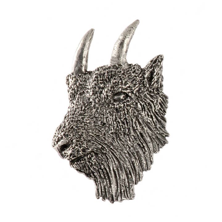 Bjerggedehoved Premium tin reversnål for engroshandel hos Creative Pewter Designs