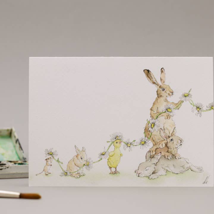 Easter Bunnies for wholesale by DMC Illustrations