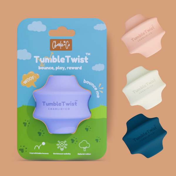 Charlie & Co - Venta al por mayor Juguete para morder - Perros - Tumble Twist - Juguete de enriquecimiento, color púrpura0