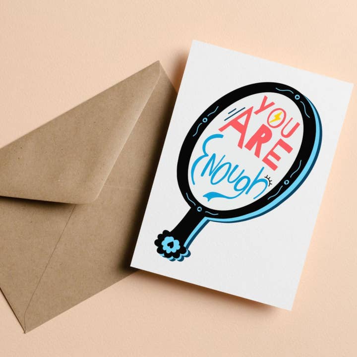 You Are Enough All Occasions Greeting Card for wholesale by Feira Pop