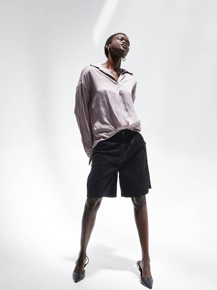 CP7643 - Myrtle Corduroy Bermuda Shorts for wholesale by Crescent