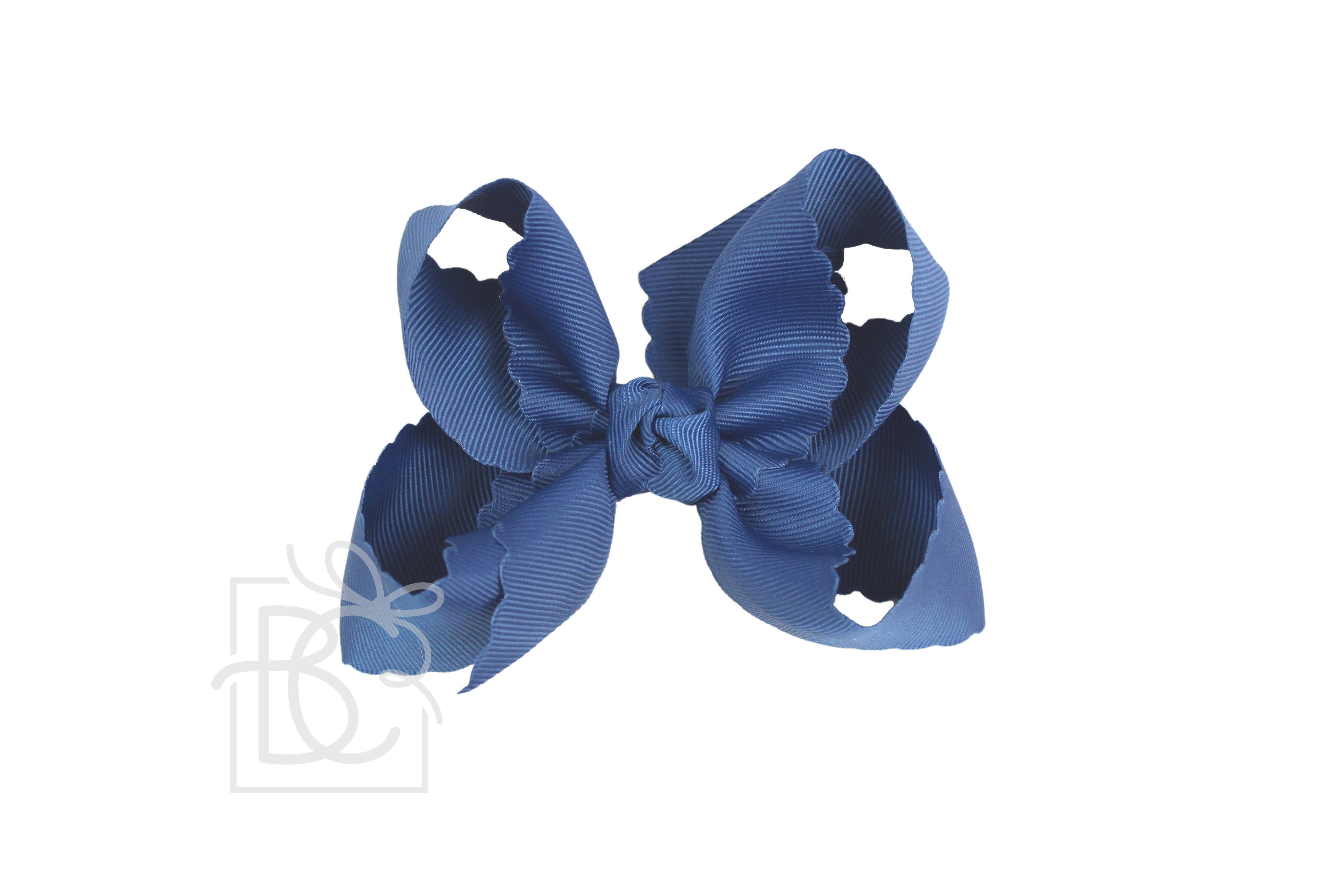 Beyond Creations, LLC – wholesale Hair bow – Kids – SCALLOPED EDGE BOW33