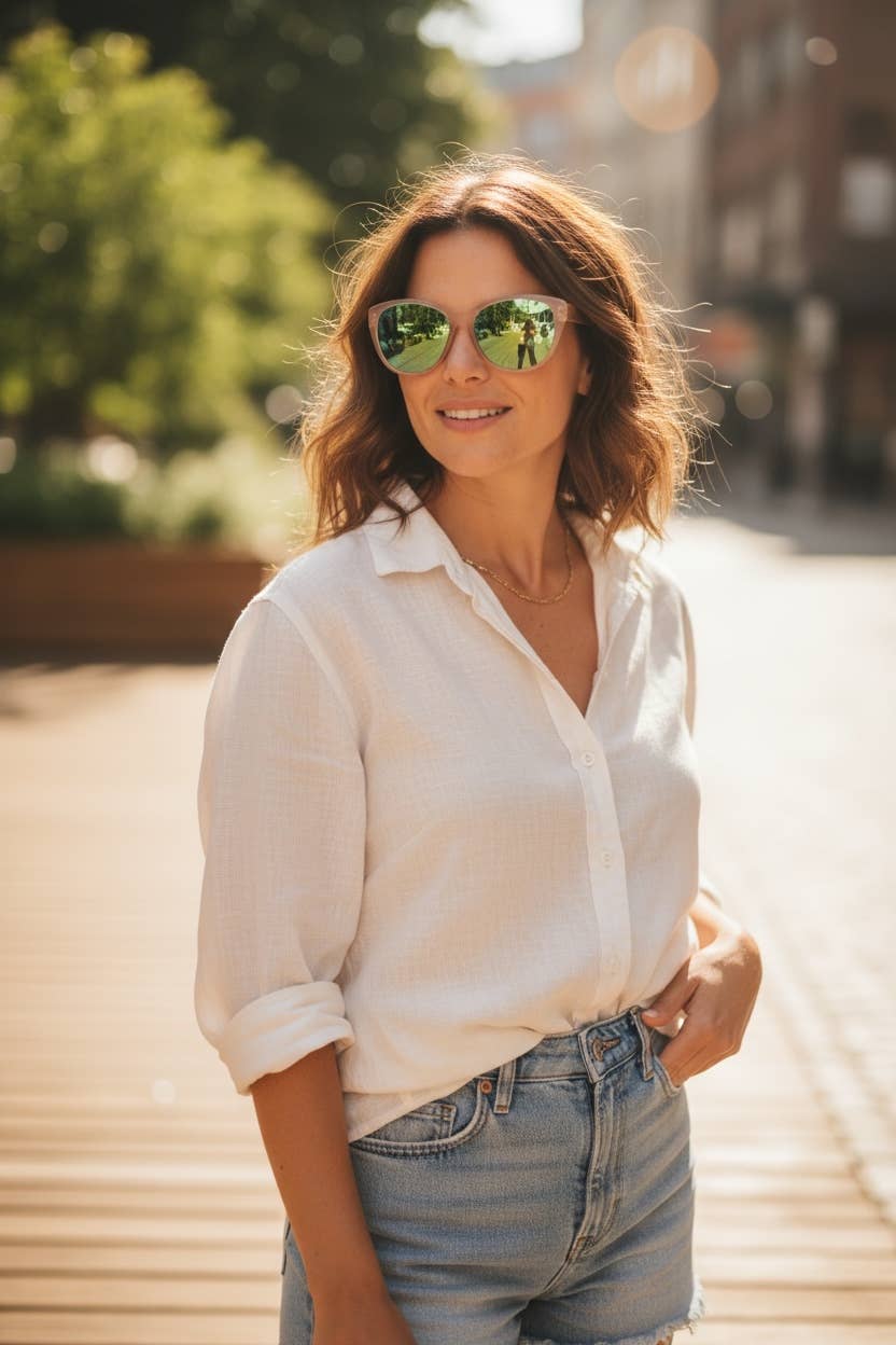 BOTTEGA SMERALDA - Wholesale Sunglasses - Women's - VALENCIA Powder Wooden Sunglasses12