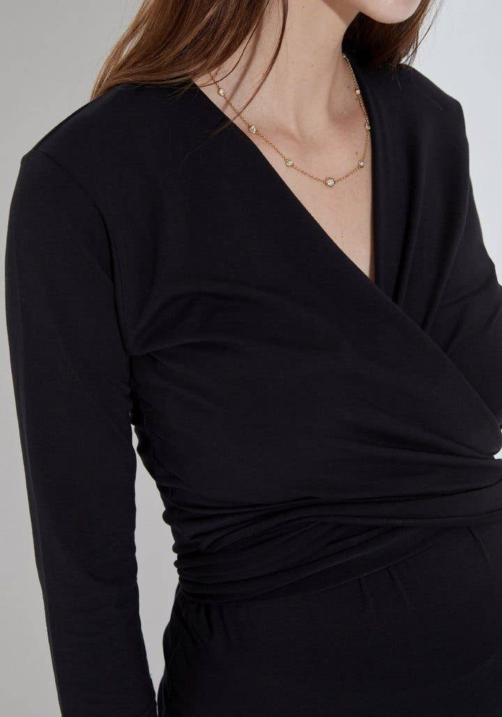 LIV Maternity - Wholesale Nursing Top - Maternity - Long-Sleeve Babywearing Top1