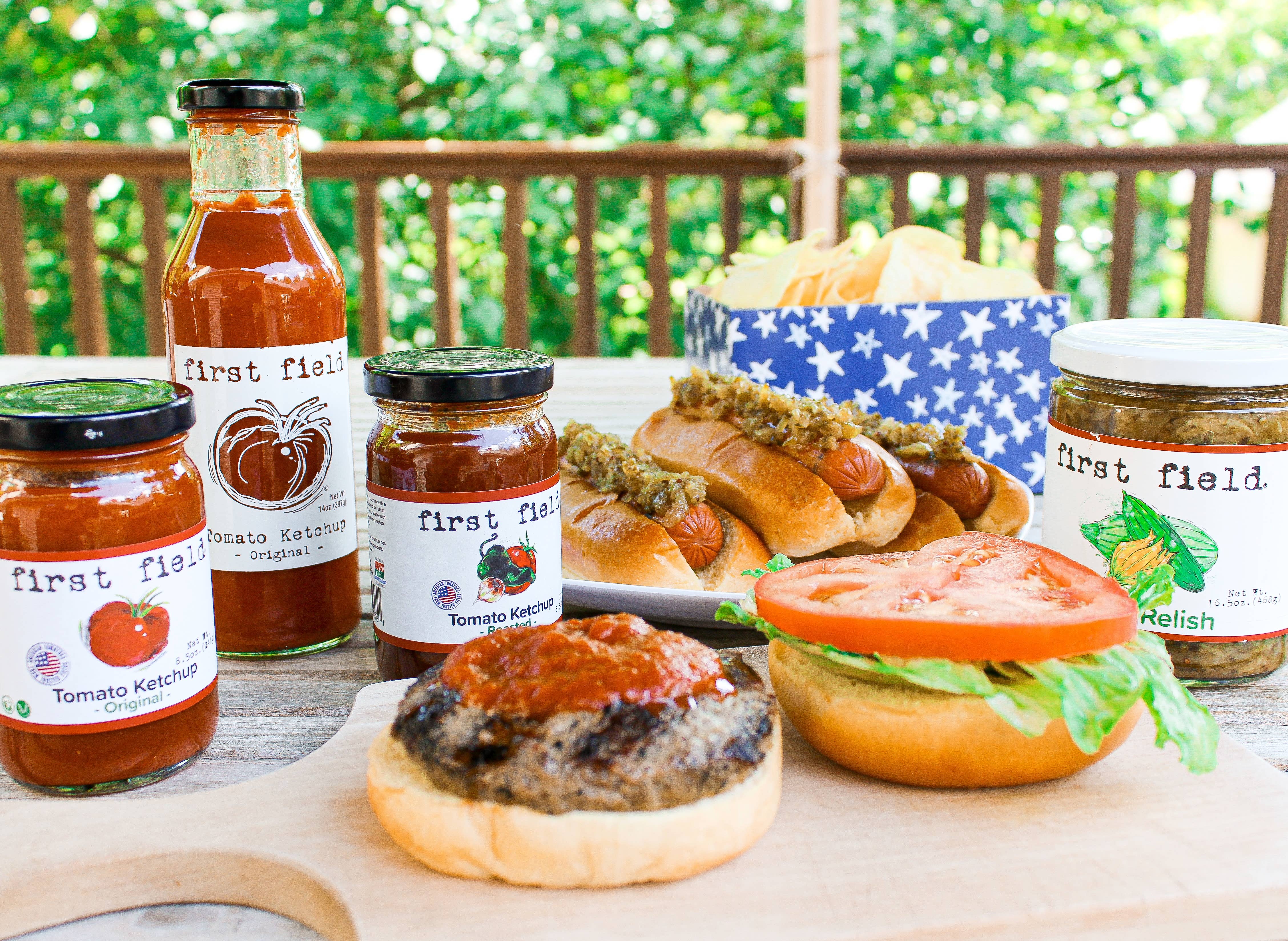 First Field – wholesale Ketchup – Original Ketchup Screenprinted Bottle2