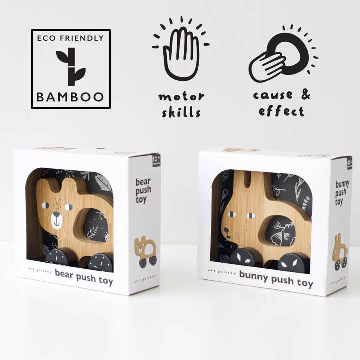Wee Gallery - Wholesale Wood Toy - Kids - Push Toy - Bear3