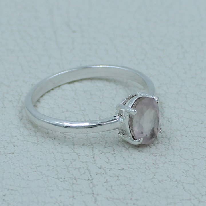 Silvex Jewelry - Wholesale Single Stone/Solitaire Ring - Garnet Minimalist Ring 925 Silver Birthstone Gift Jewelry6