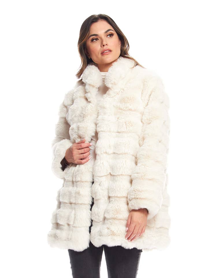 Donna Salyers Fabulous-Furs - Wholesale Fur/Faux Fur Coat - Women's - Faux Fur Rainier Reversible Mink Coat