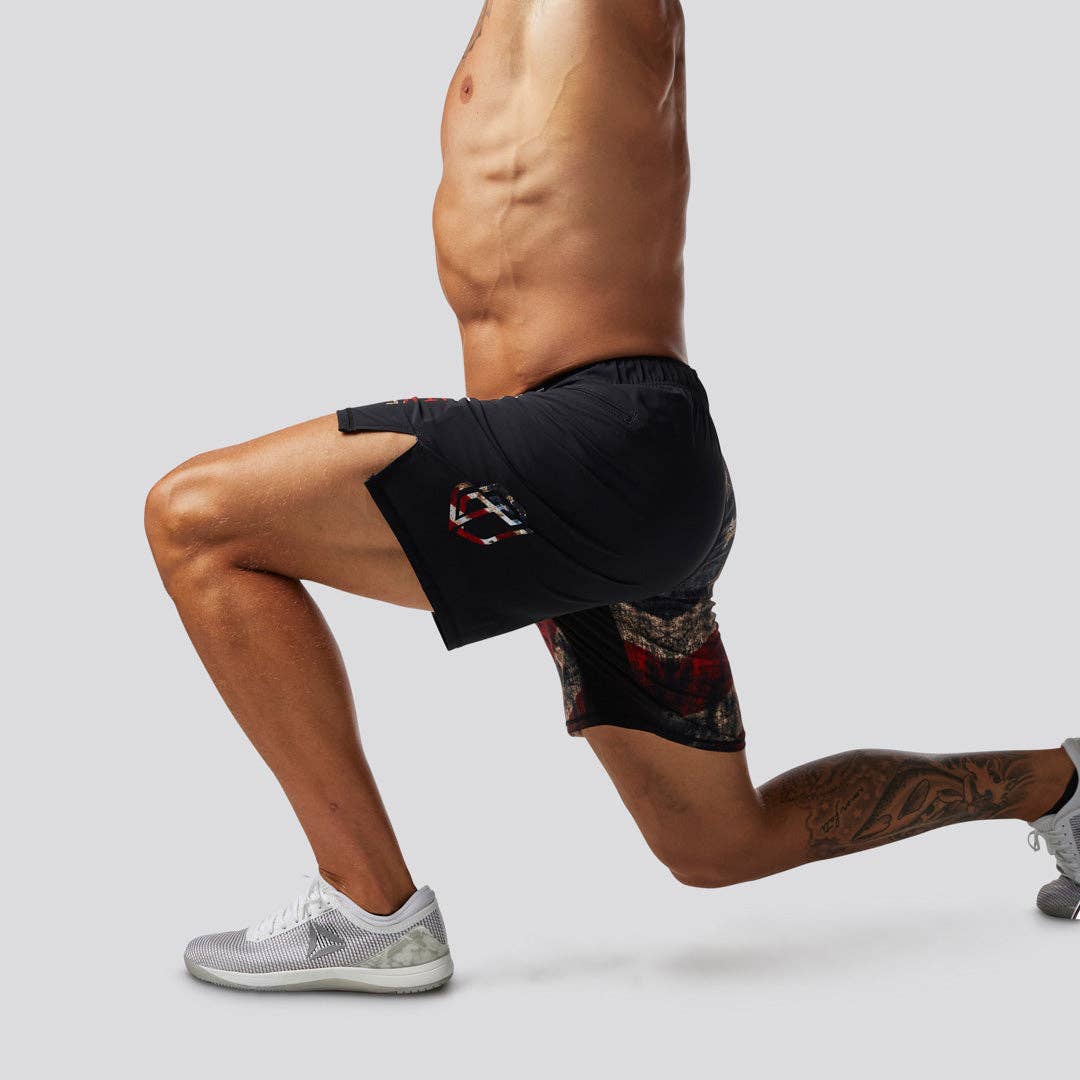 Born Primitive - Wholesale Athletic Shorts - Men's - American Defender Shorts 3.0 Velcro Closure (Patriot)4