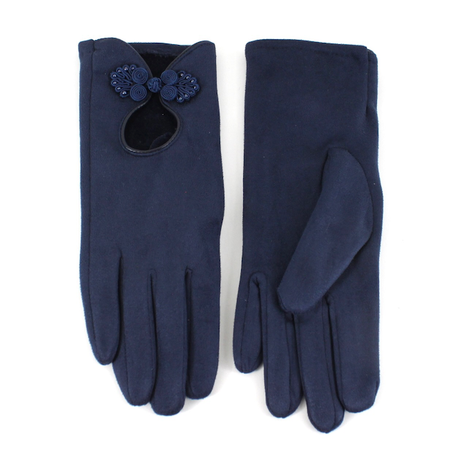 Pretty Persuasions - Wholesale Gloves - Women's - A24015 Chinese Knot Frog Button Trim Gloves9
