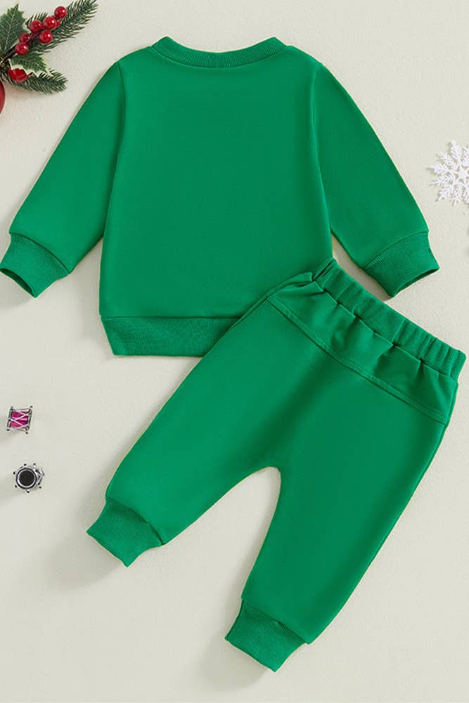 UNISHE – Großhandel Top- & Hosen-Set – Kinder – Zweiteiliges Weihnachtsset für Kinder BDR0525