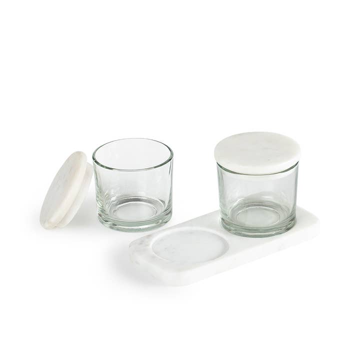 ExpoBazaar - Wholesale Condiment/Dip Bowl - Amuc Glass Condiment Set-200 ml each