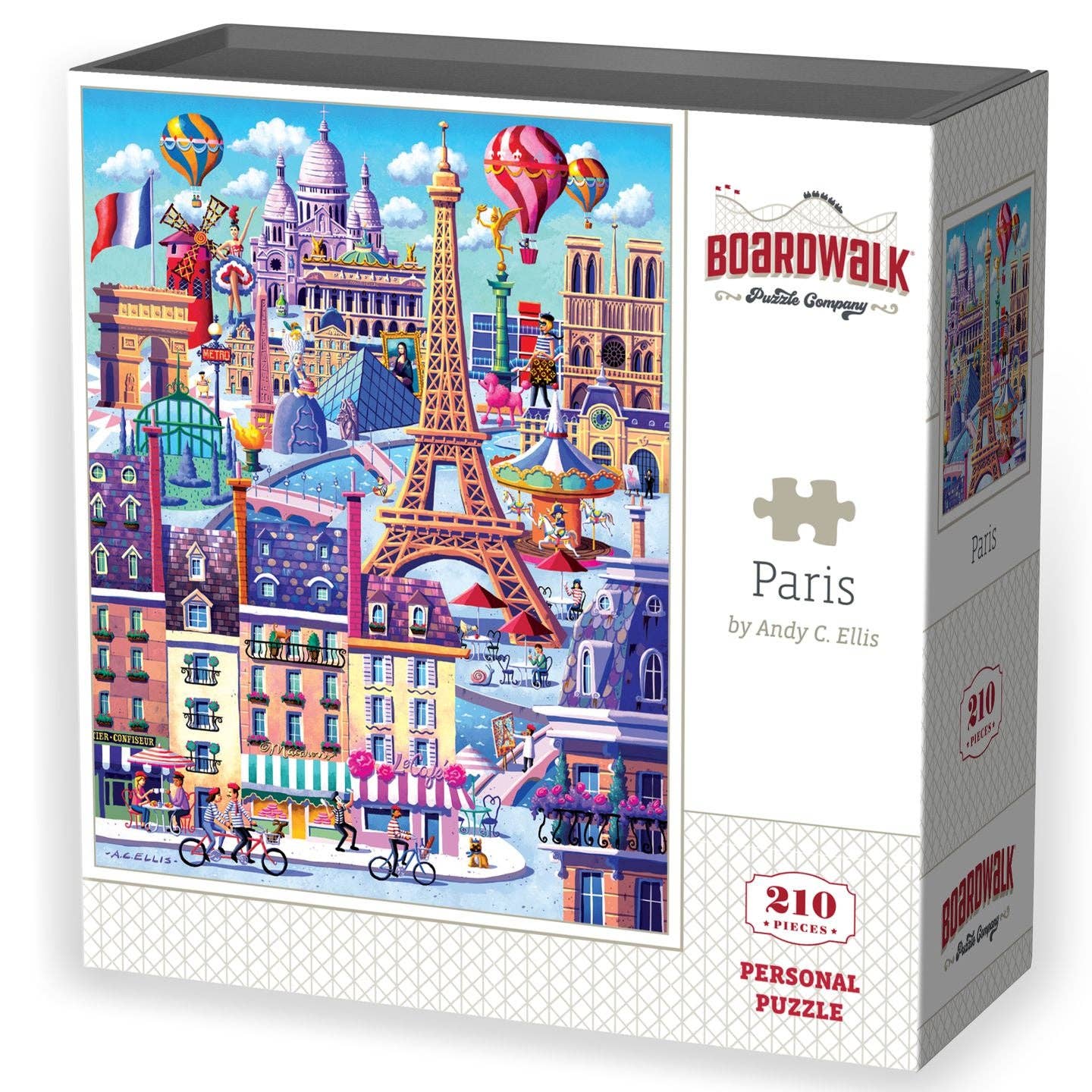 Boardwalk Puzzle Company - Wholesale Puzzle - Adult - Paris - Personal Puzzle - 210 Piece6