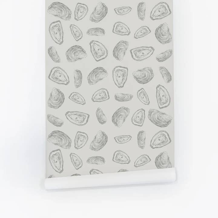 Light Abstract Oysters Wallpaper for wholesale by Livettes Wallpaper