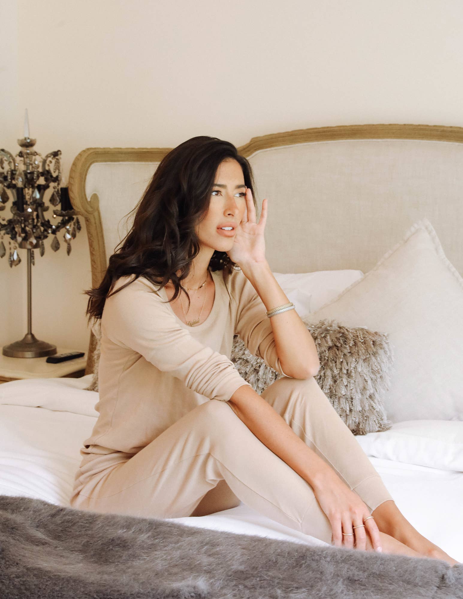 Leveret Pajamas - Vendita all'ingrosso Completo pigiama - Donna - Pigiama donna due pezzi cotone tinta unita1