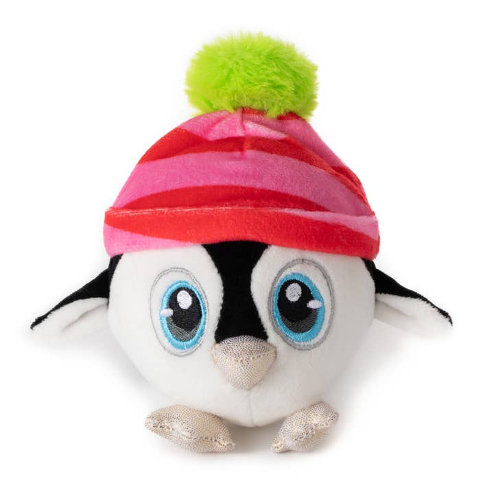 The Petting Zoo - Wholesale Squishy Toy - Kids & Baby - Holiday Squishiez Penguin Asst with Hat Blue, Green, Red Interactive Toy4
