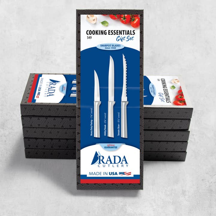 Silver Top Sheet 6-Pack: Cooking Essentials Gift Set for wholesale by Rada Cutlery