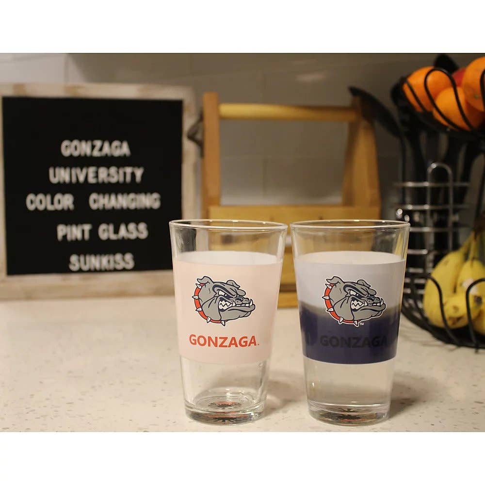 Sunkiss - Wholesale Beer Glass/Mug - Gonzaga University Color Changing Pint Glass7