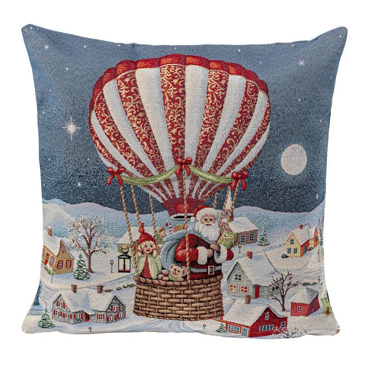 SANTA IS COMING Pillow Cover, Jacquard Gobelin, 45x45 cm for wholesale by Hesta