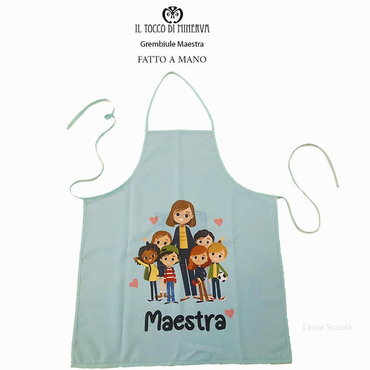 Lehrerschürze Schulkollektion - Handgemacht für den Großhandel von Il Tocco di Minerva