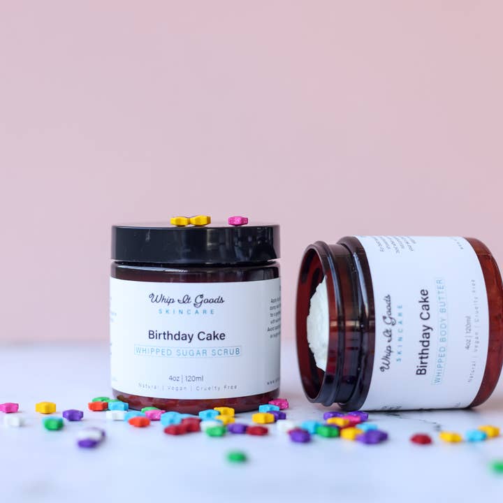 Birthday Cake Whipped Body Butter for wholesale by Whip It Goods Skincare