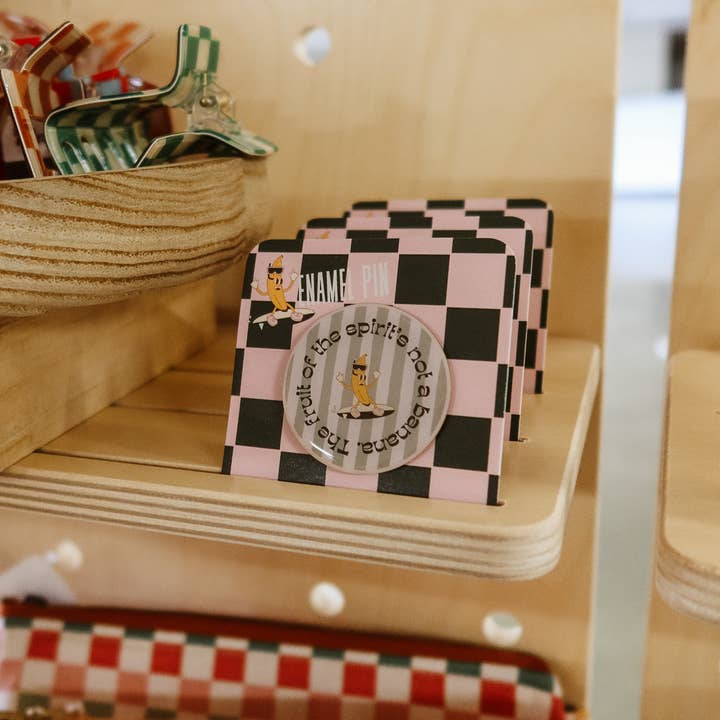 The Fruit of the Spirit's Not a Banana Enamel Pin for wholesale by Fern & Arrow