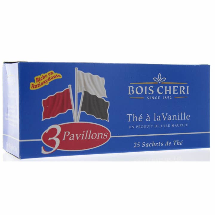 Taste of Paradise - Wholesale Tea Bags - Bois Cheri black tea with vanilla flavor - Trois Pavillons (50g - 25 bags)