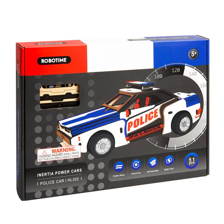 Robotime - Wholesale Toy Car/Truck - Kids - Robotime DIY Wooden Inertia Power Vehicles Model HL302