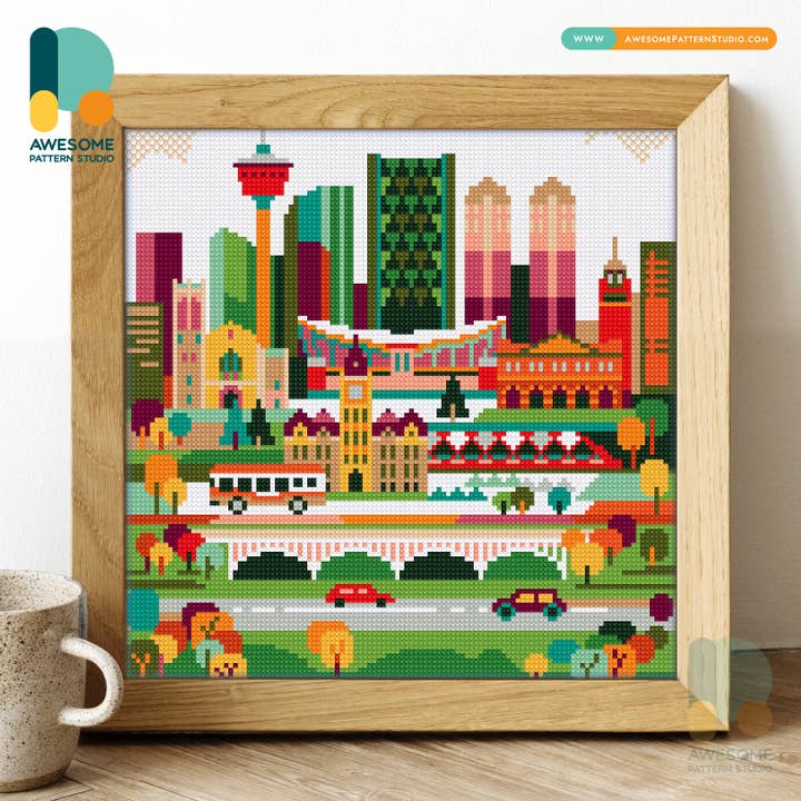 DS1012-120x120 Calgary, Diamond Painting Kit for wholesale by Awesome Pattern Studio