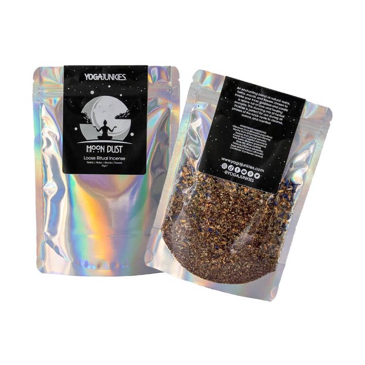 Moon Dust Lockere Räuchermischung mit Mondmagie – Himmlische Kräutermischung für den Großhandel von Yoga Junkies