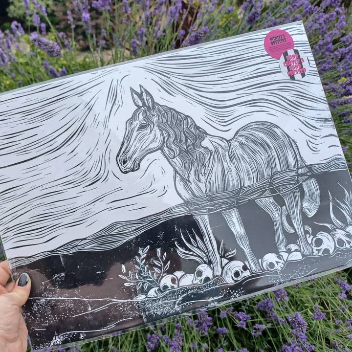 A3 Impressão em Linóleo de Kelpie por atacado de Minifi's Oddities