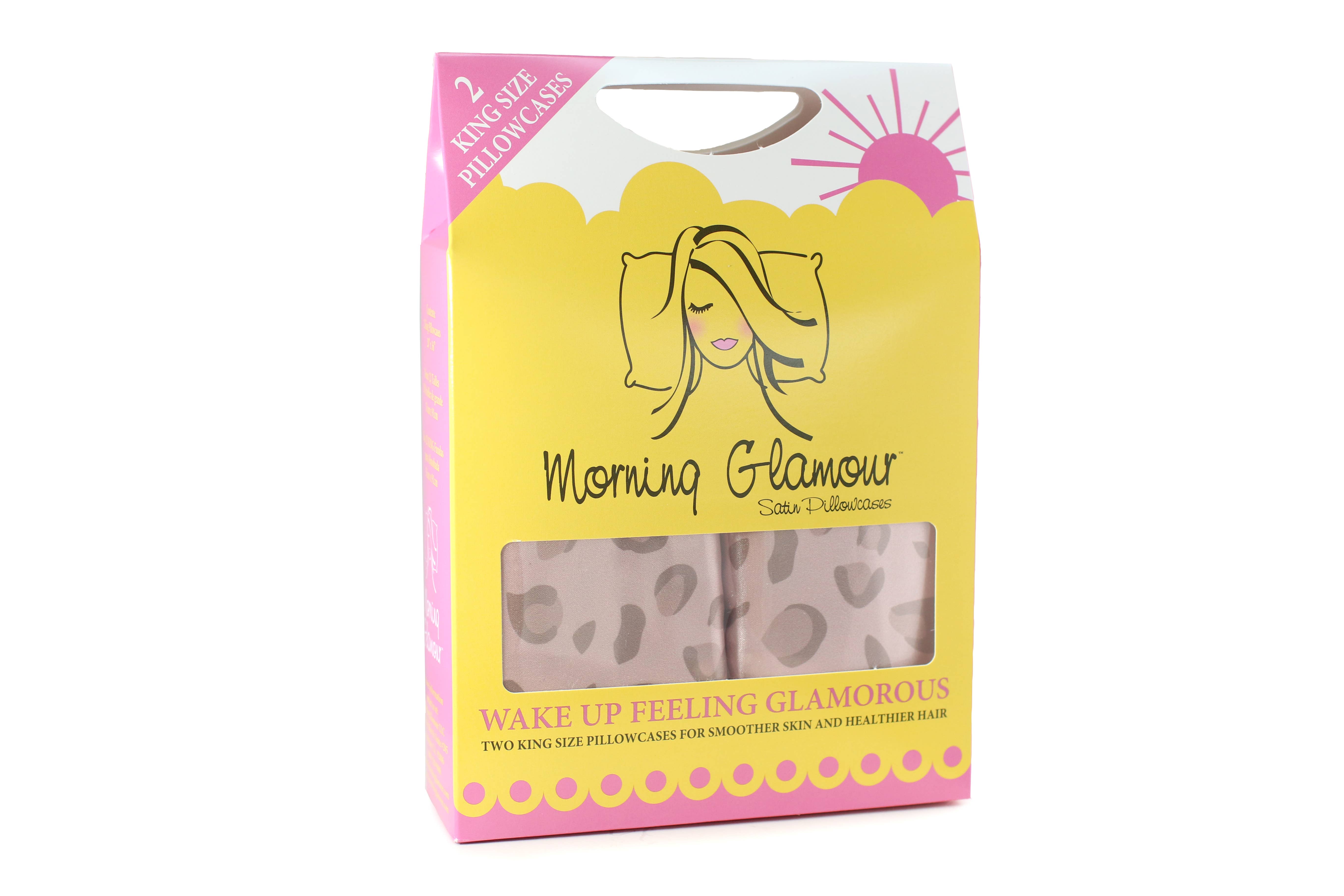 Morning Glamour - Wholesale Bedding Pillowcase/Sham - Set of 2 -  KING Satin Pillowcase Set 2