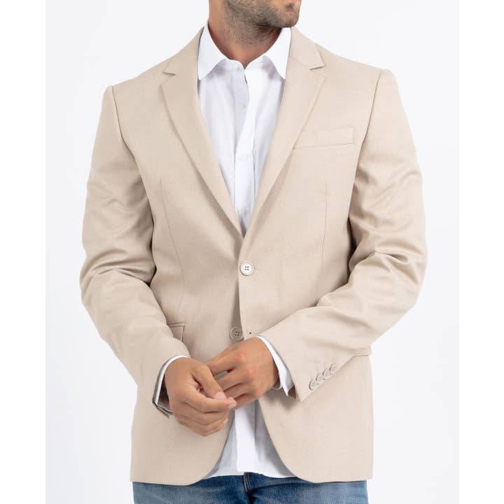 Nobara beige blazerjas voor wholesale door HOPENLIFE