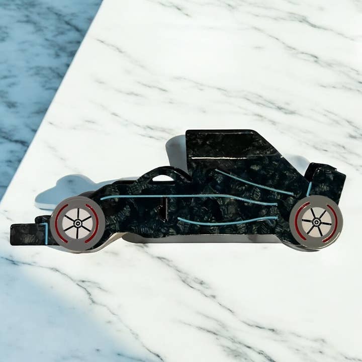 Mercedes W11 Noir - Pince à cheveux/clip de voiture F1 pour la vente par FuchsiaPinks