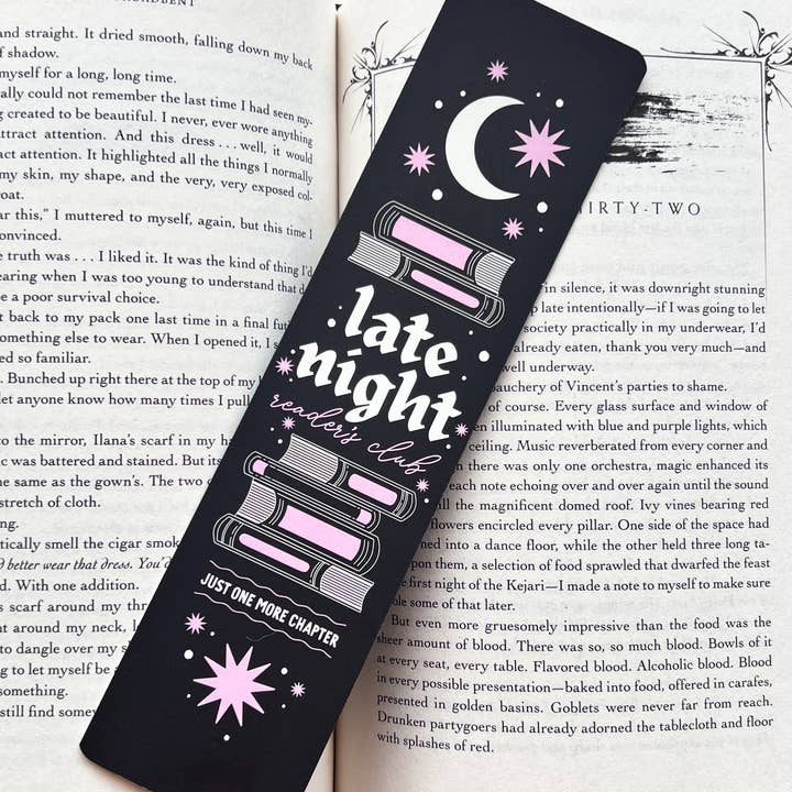 Jollie Ollie Designs - Wholesale Bookmark - Late Nights Paper Bookmark0