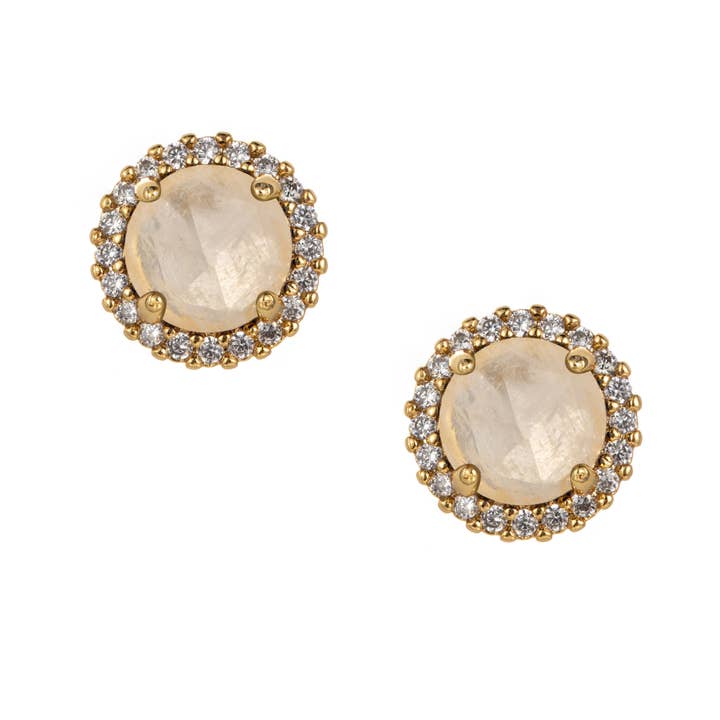 Rosie Månsten Studs för wholesale av Heilo Jewelry