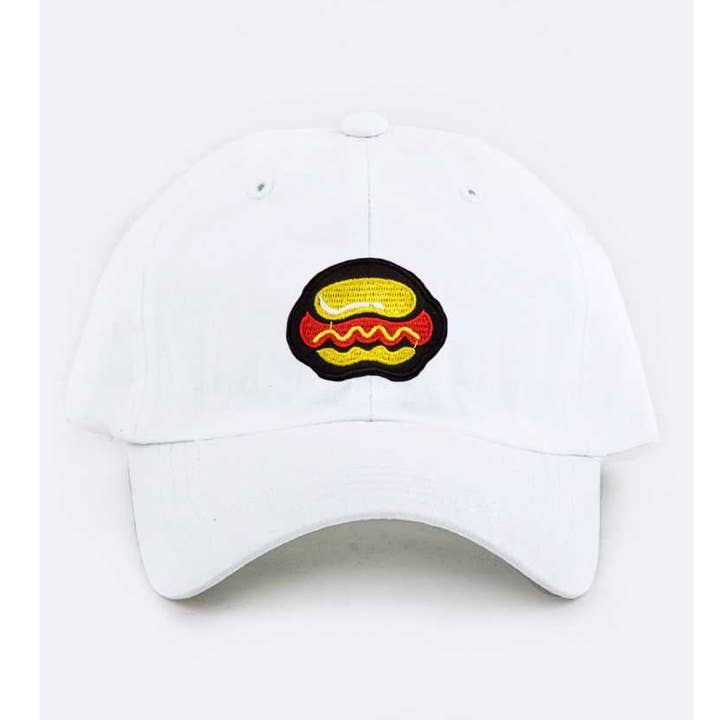 HOT DOG PATCH KID SIZE COTTON CAP for wholesale by Paperdoll