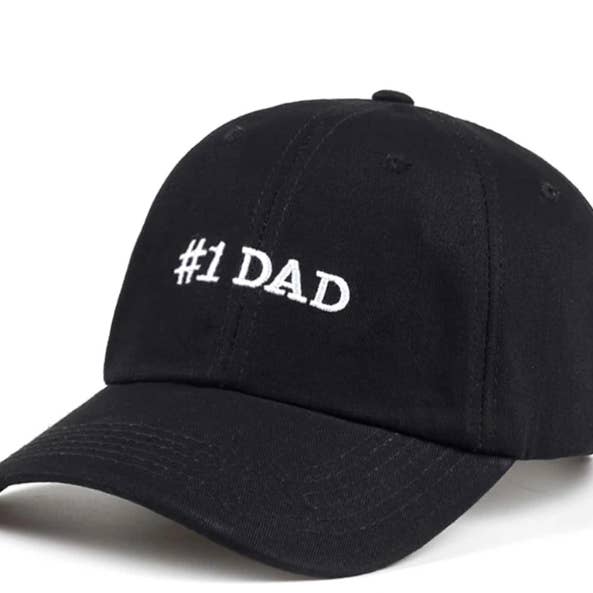 #1 Dad Fathers day dad gift embroidery Hat cap baseball for wholesale by The Candy Collections
