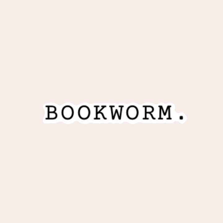 Bookworm Typewriter Sticker for wholesale by Love On A Shelf