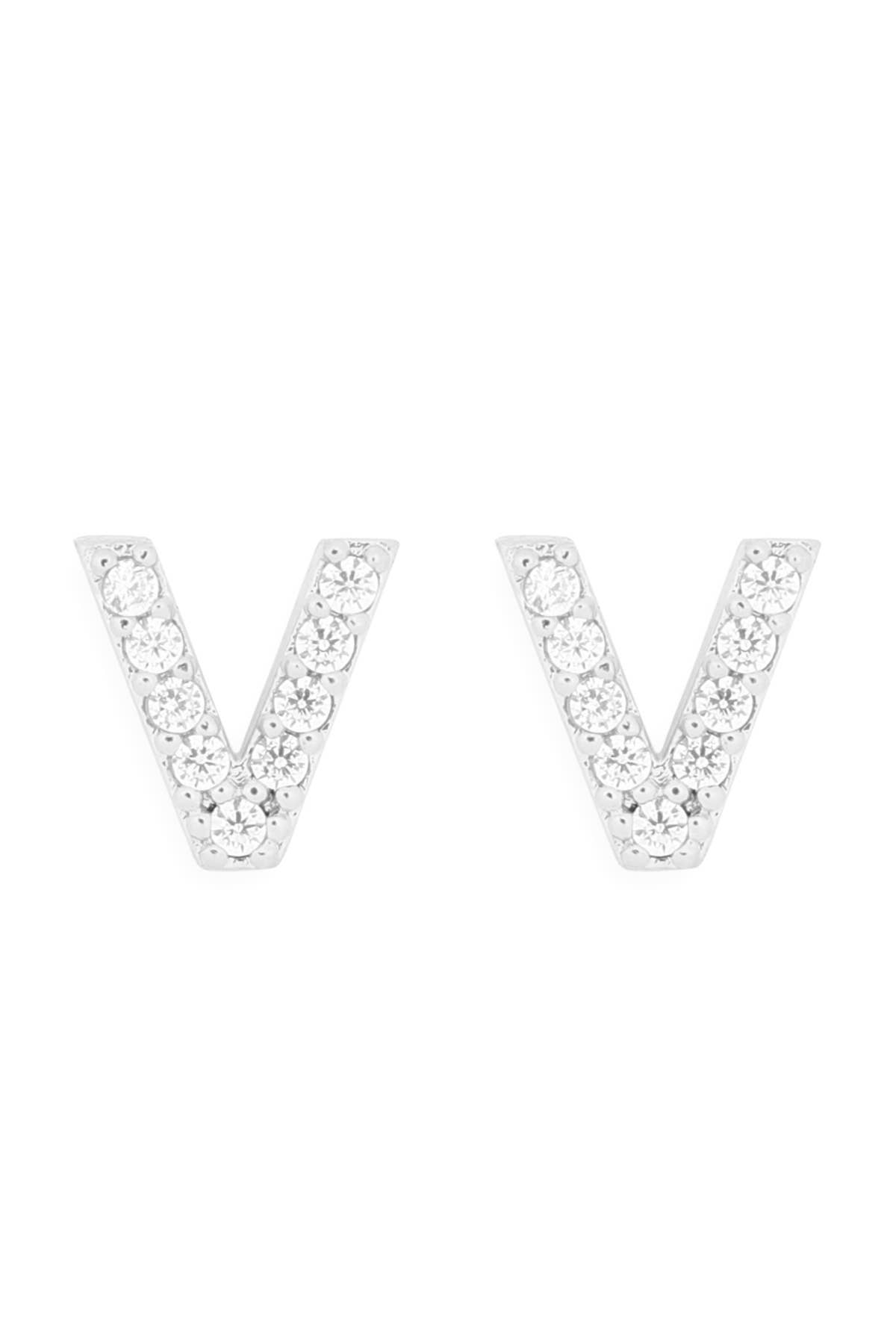MYS Wholesale Inc - Wholesale Stud/Post Earrings - Cubic Zirconia Initial Earrings36