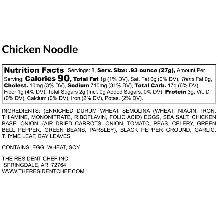 The Resident Chef - Vendita all'ingrosso Zuppe - Zuppa di tagliatelle di pollo2