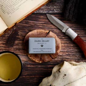 The Dark Heart Grooming Co. - Wholesale Bar Soap - Rosemary & Activated Charcoal Wash Bar1